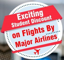 Student’s Flight Discounts – Save upto 25% on your Next Flight